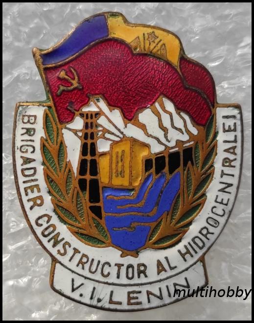 Insigna - Brigadier Constructor Al Hidrocentralei VILenin