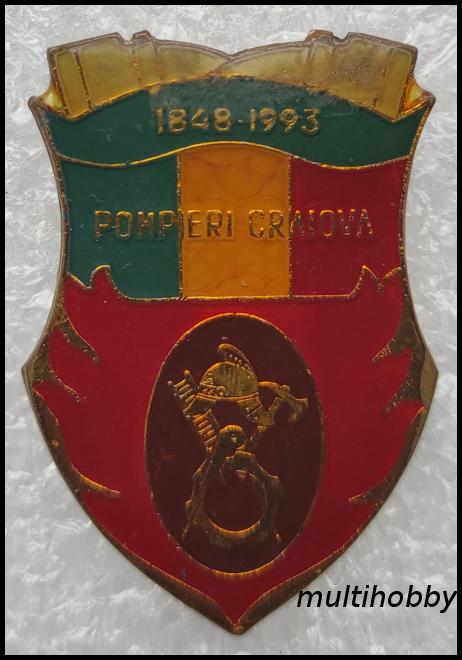 Insigne - Pompieri Craiova<br/>1848-1993