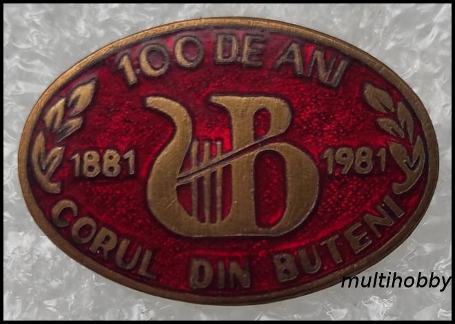 Insigna - Corul din Buteni<br/>100 de ani